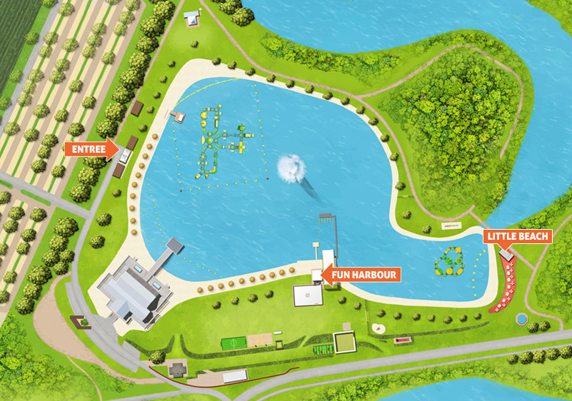 Strandbed plattegrond